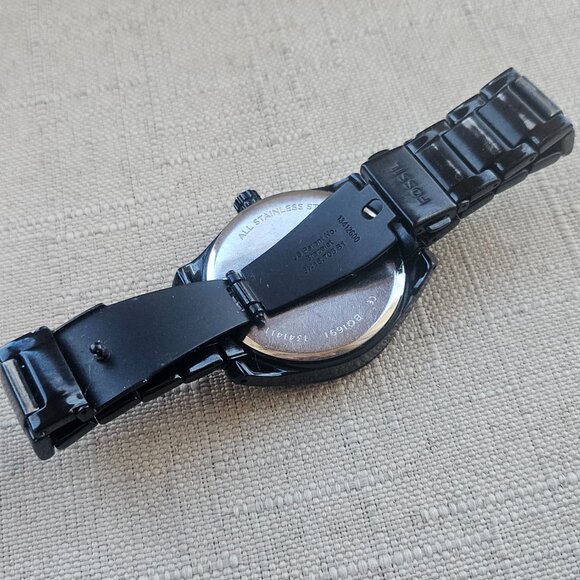 Fossil Women Watch Black Tone Metal Band Analog Multi Function wristwatch - Picture 9 of 11